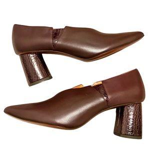 NEW Chie Mihara Lumier Burgundy Pump